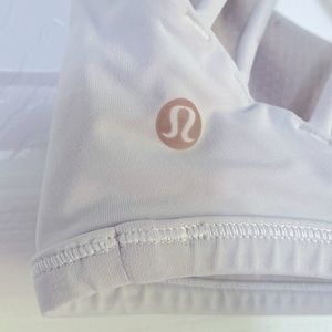 White Bralette Sportsbra Racerback Lululemon
